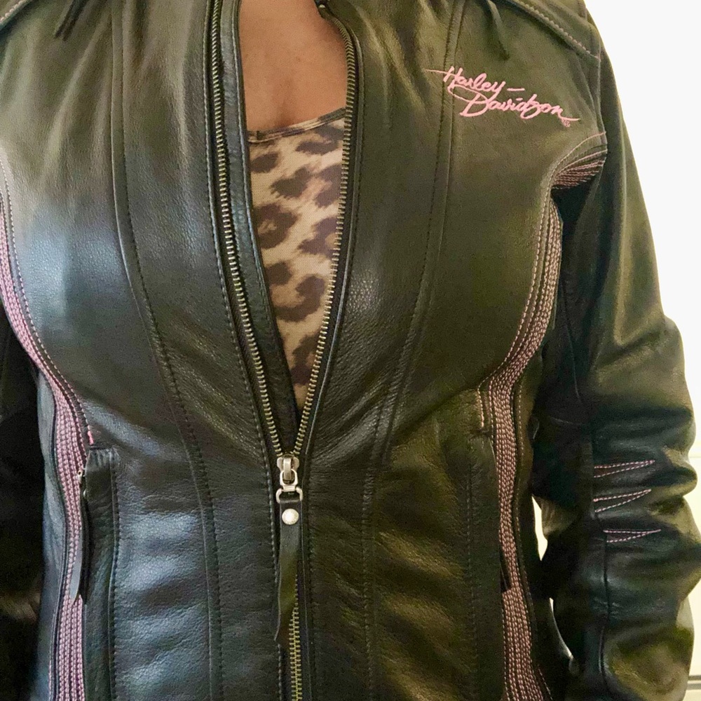 Genuine leather Harley Davidson Black Riding Jacket❤️